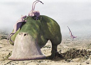 類地星球上的兩種生物