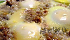 肉末蒸蛋羹 菜譜圖片