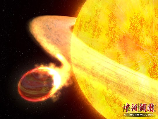 科學(xué)家發(fā)現(xiàn)銀河系溫度最高行星被母星吞噬(圖)