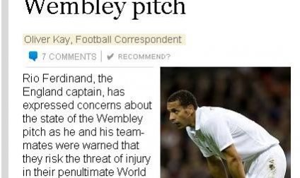 溫布利草皮已成球星殺手 英格蘭熱身賽如臨大敵