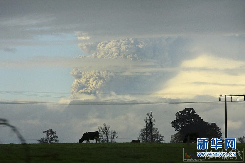 智利普耶韋火山噴發(fā) 濃煙、火山灰殃及鄰國