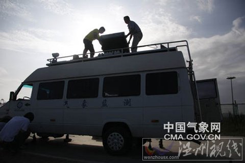 上海追風(fēng)小隊(duì)架設(shè)備靜候“梅花”