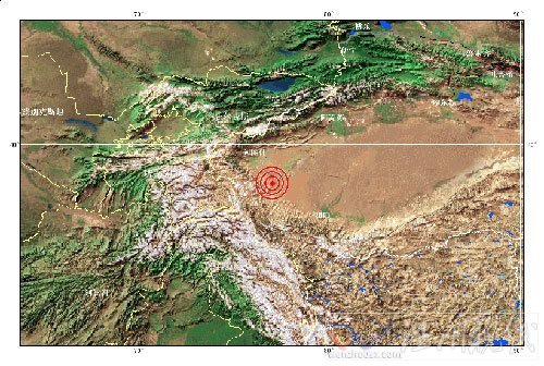 新疆喀什地區莎車縣發生5.2級地震(圖)