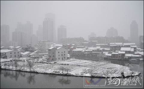 溫州下雪了