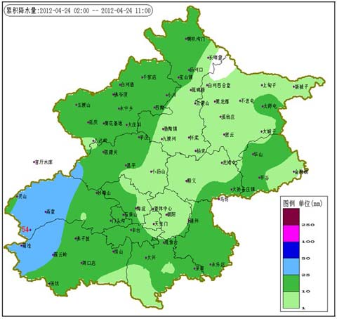 北京24日凌晨起出現(xiàn)降水