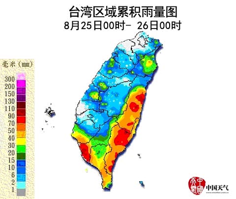 強(qiáng)臺風(fēng)“天秤”給臺灣東南部帶來明顯降水