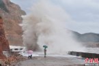 強臺風海葵來襲之前 溫州洞頭已經有大風大浪