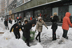 黑龍江鶴崗暴雪 13日鶴崗