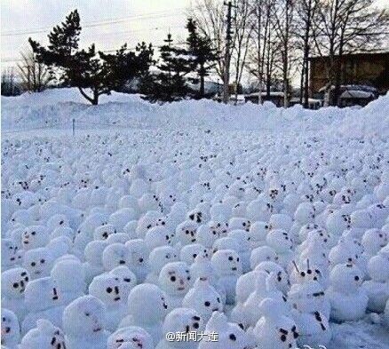 堆1314個雪人表白被拒