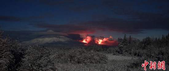 俄羅斯堪察加半島火山噴發