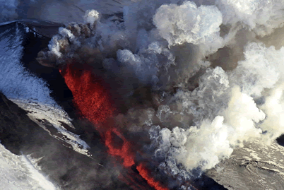 堪察加半島火山噴發(fā)