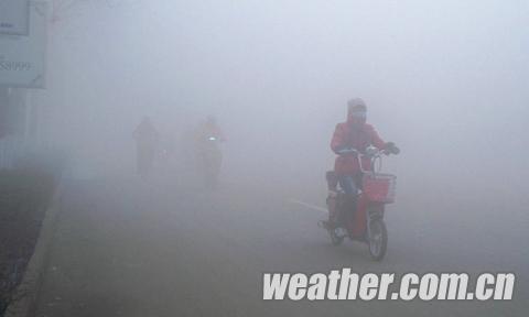 河北濃霧彌漫不利出行 氣象臺發布大霧橙色預警