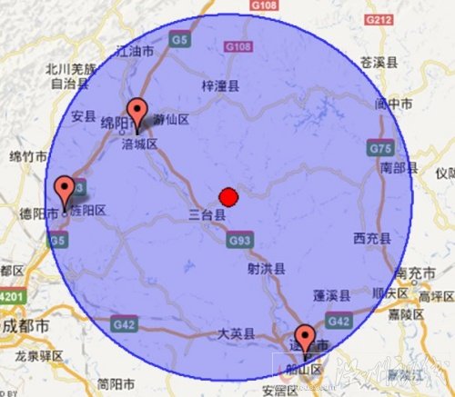 四川三臺(tái)縣和鹽亭縣交界發(fā)生4.7級(jí)地震