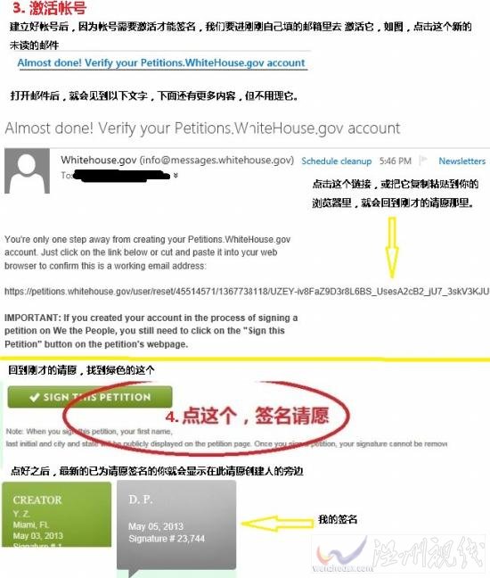 白宮網(wǎng)站請愿步驟