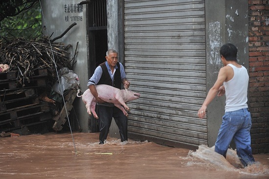 遂寧暴雨降雨量達475.7毫米 迎來史上最大暴雨