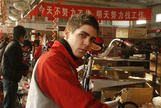 美國一男子在中國打工