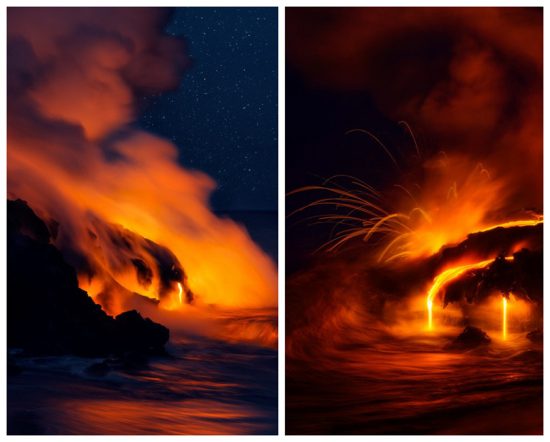 美國攝影師拍攝夏威夷基拉韋亞火山噴發(fā)