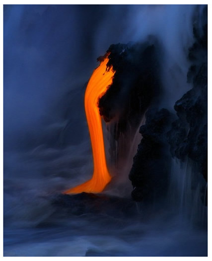 美國攝影師拍攝夏威夷基拉韋亞火山噴發(fā)