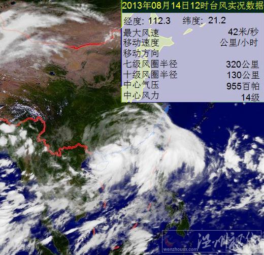 尤特臺風(fēng)14日最新衛(wèi)星云圖