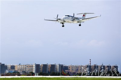 龍灣國際機(jī)場新跑道通過校驗
