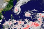 藤原效應 雙臺風又稱為藤原效應