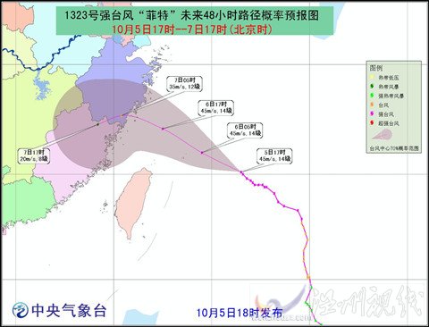 菲特將給江西帶來降雨