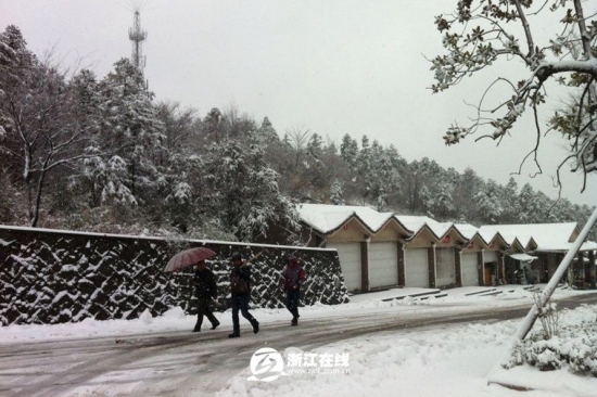 浙江下雪了，2013年冬季浙江湖州安吉第一場雪