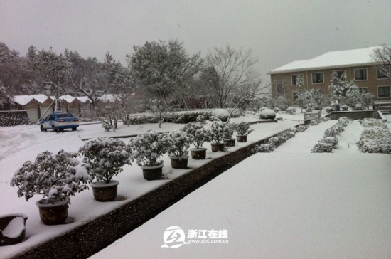 浙江下雪了，2013年冬季浙江湖州安吉第一場雪