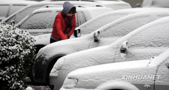 山東多地迎來2014年第一場雪