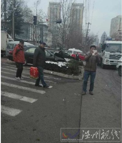 山東外貿學院附近發生車禍