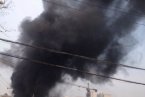 西安工地火災 西安南門外一工地雜物起火引發火災