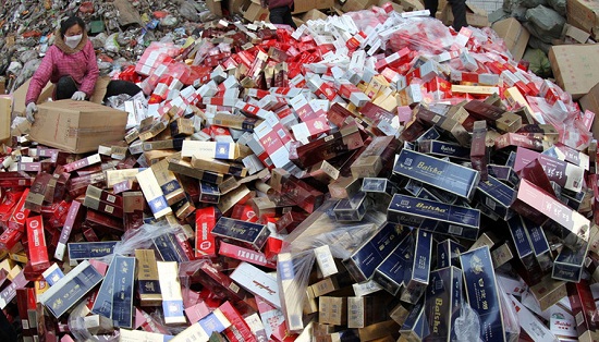 許昌2013年查獲8萬條假煙 假煙被用來發電