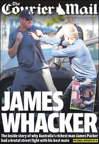 億萬富豪為名模斗毆