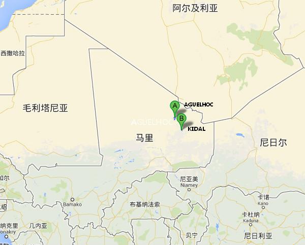 阿爾及利亞飛機(jī)墜毀位置