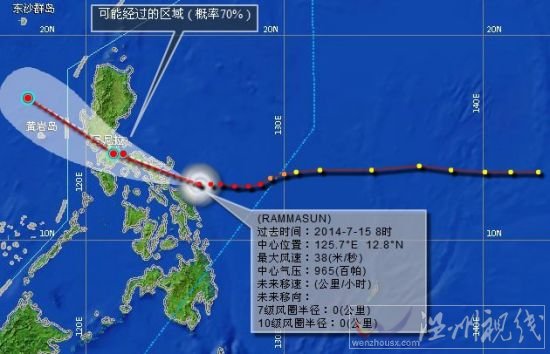 威馬遜臺風(fēng)路徑