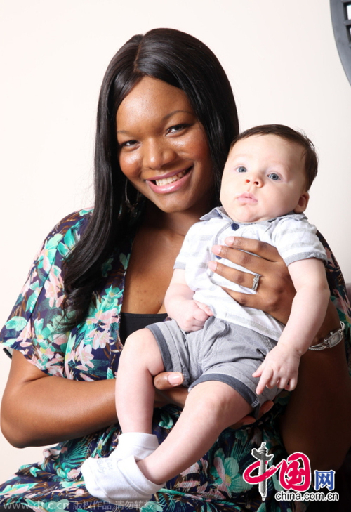 黑人母親生下白種兒子