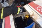 高速上救護(hù)車(chē)側(cè)翻致5死3傷