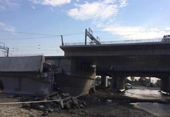 溫州甌海在建高架橋坍塌