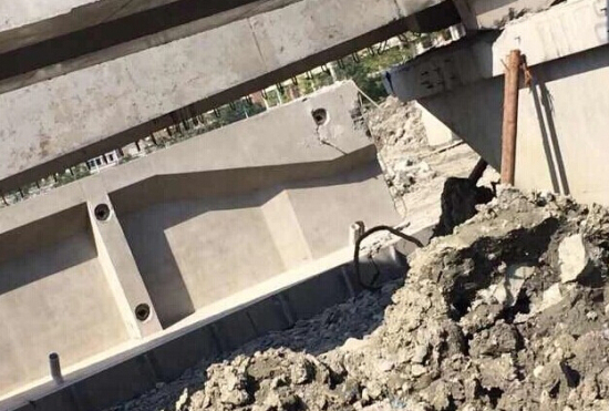 溫州甌海在建高架橋坍塌