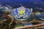 日本奧運主場館像烏龜 像是等待被水淹