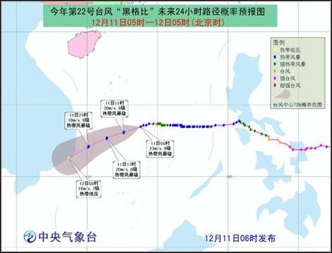 臺風黑格比路徑圖