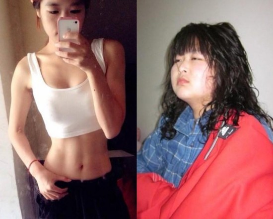 胖妞變女神前后對(duì)比照片
