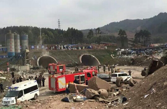 成都隧道爆炸現(xiàn)場