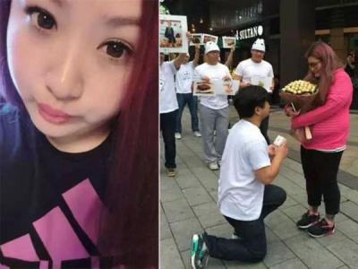 男子把女友養肥