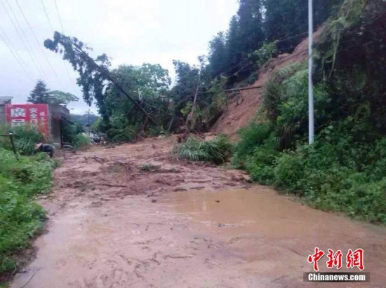 廣西暴雨引發泥石流災害