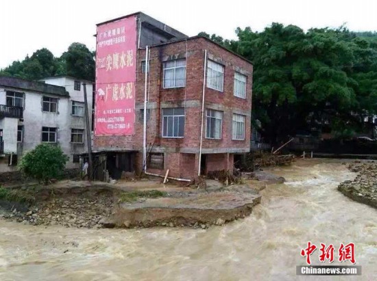 廣西暴雨引發泥石流災害