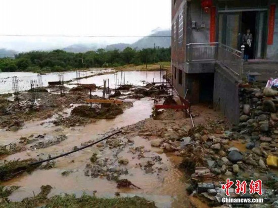 廣西暴雨引發泥石流災害