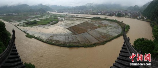 開化暴雨引發洪災