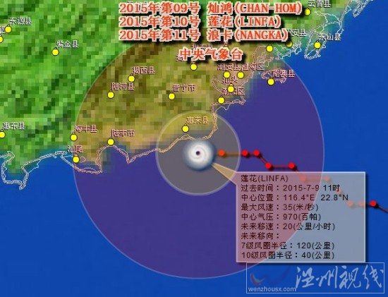 臺(tái)風(fēng)蓮花路徑圖