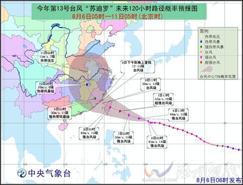 江西蘇迪羅臺風消息
